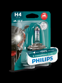 Philips H4 Pære X-tremeVision +130% Moto 1stk