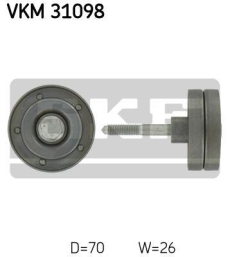 SKF Medløberhjul multi-V-rem VKM31098