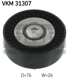 SKF Medløberhjul multi-V-rem VKM31307