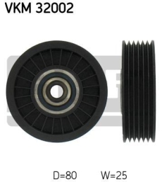 SKF Medløberhjul multi-V-rem VKM32002