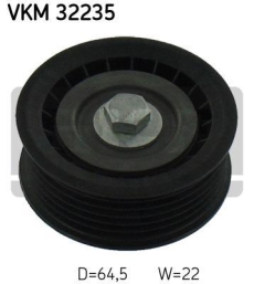 SKF Medløberhjul multi-V-rem VKM32235