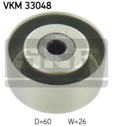 SKF Medløberhjul multi-V-rem VKM33048