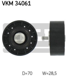SKF Medløberhjul multi-V-rem VKM34061