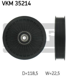 SKF Medløberhjul multi-V-rem VKM35214