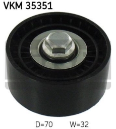 SKF Medløberhjul multi-V-rem VKM35351