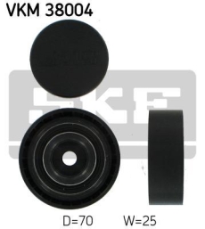 SKF Medløberhjul multi-V-rem VKM38004