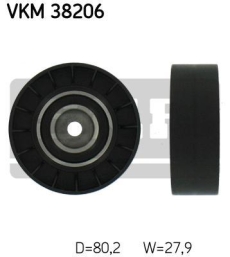 SKF Medløberhjul multi-V-rem VKM38206