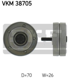 SKF Medløberhjul multi-V-rem VKM38705