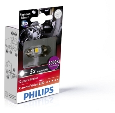 Philips C5W Festoon X-tremeVision 38mm 6000K LED