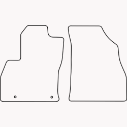 Bundmåtter af stof til Citroen Nemo 2008 Bundmåtter af stof til Citroen Nemo 2008