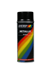 Sort metallic effekt spraymaling Motip Lak 04049 400ML