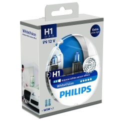 Philips WhiteVision H1 + W5W 2 2 stk