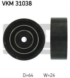 SKF Medløberhjul multi-V-rem VKM31038