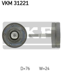 SKF Medløberhjul multi-V-rem VKM31221