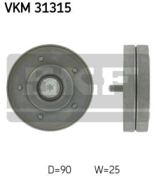 SKF Medløberhjul multi-V-rem VKM31315