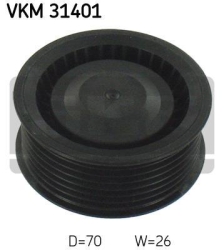 SKF Medløberhjul multi-V-rem VKM31401