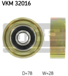 SKF Medløberhjul multi-V-rem VKM32016