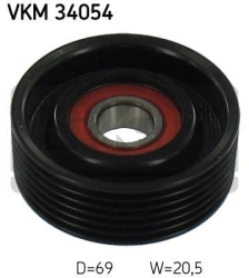 SKF Medløberhjul multi-V-rem VKM34054