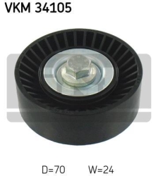 SKF Medløberhjul multi-V-rem VKM34105
