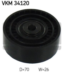 SKF Medløberhjul multi-V-rem VKM34120