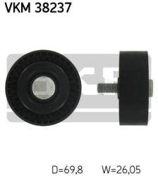 SKF Medløberhjul multi-V-rem VKM38237