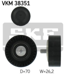 SKF Medløberhjul multi-V-rem VKM38351