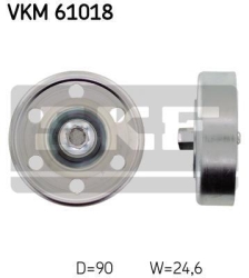 SKF Medløberhjul multi-V-rem VKM61018