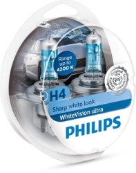Philips Whitevision Ultra H4 + W5W