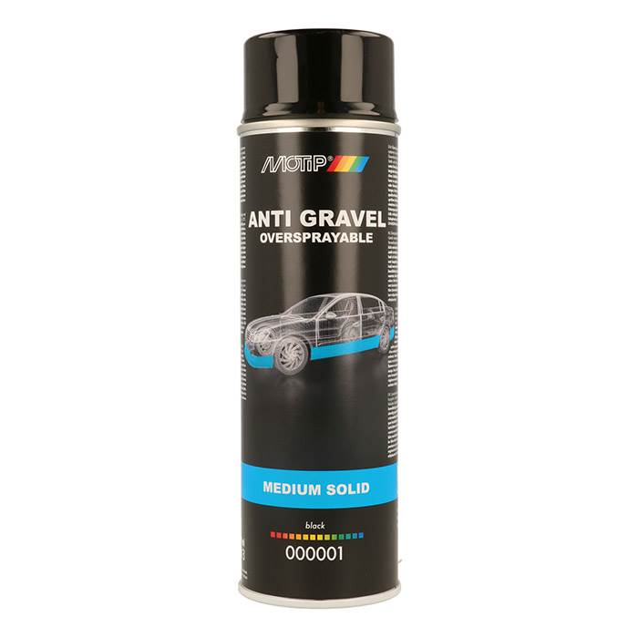 Motip Sort Stenslagsbeskyttelse Body Spray 500ML - Stenslagbeskyttelses maling BODY