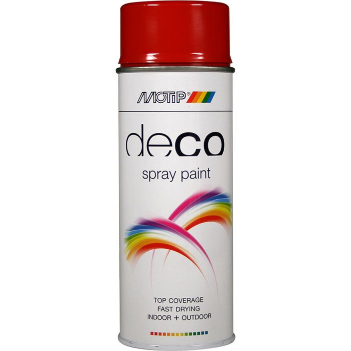 Spraymaling RAL 3000 MALING Flammerød Motip 01628 400ML