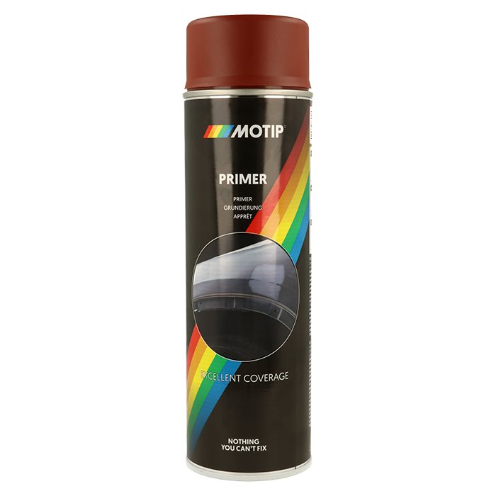 Rød primer Grunder Motip 500ML - Primer, filler og spartelmasse