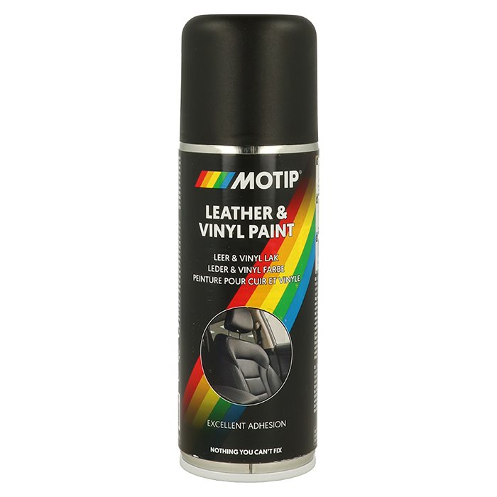 Motip Læder og Vinyl Maling Sort 200ml. - Læderpleje