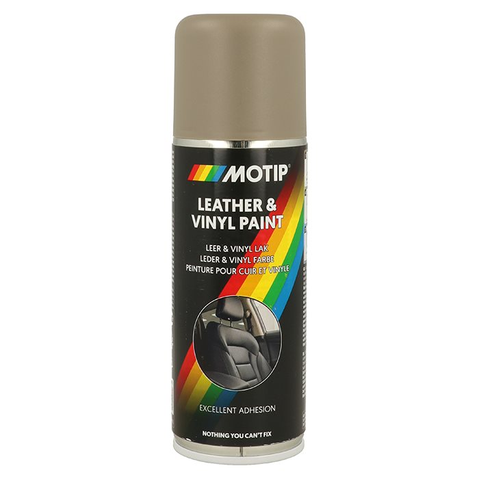 Motip Læder og Vinylmaling Beige/Grå 200ml. - Maling til køretøjer