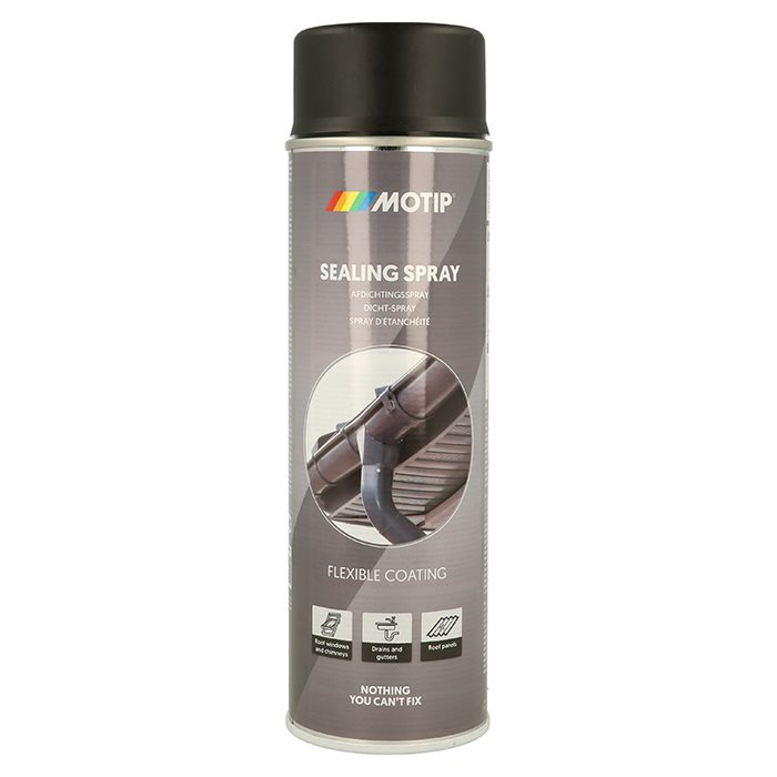 Motip Sealing Spray Sort 500ml. - Primer, filler og spartelmasse