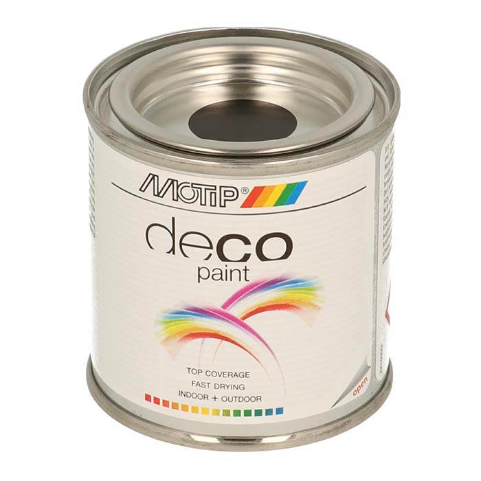 Motip Deco Ral 9005 Blank Dybsort 100ml. - Maling til køretøjer
