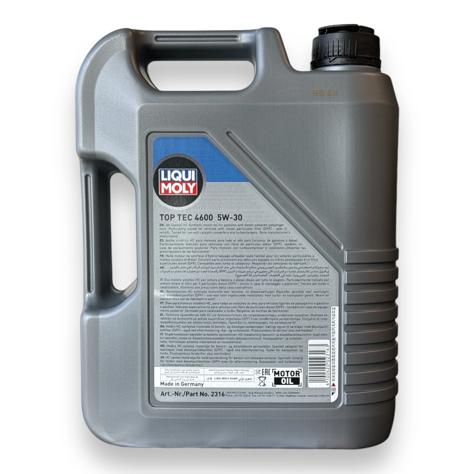 Liqui Moly Top Tec 4600 5W-30 5L - | Landberg.dk