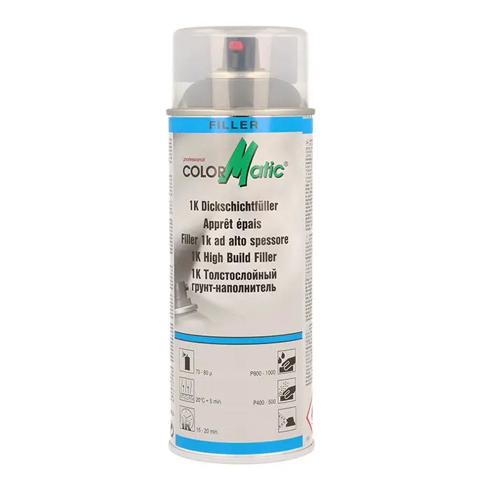 ColorMatic High Build Primer grå 400ml. - Primer, filler og spartelmasse