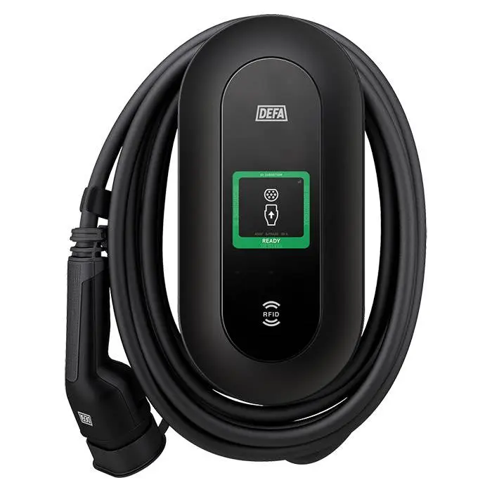 DEFA Power Ladestation inkl. Vægbeslag, 6m. kabel 22kw - Lader til elbil