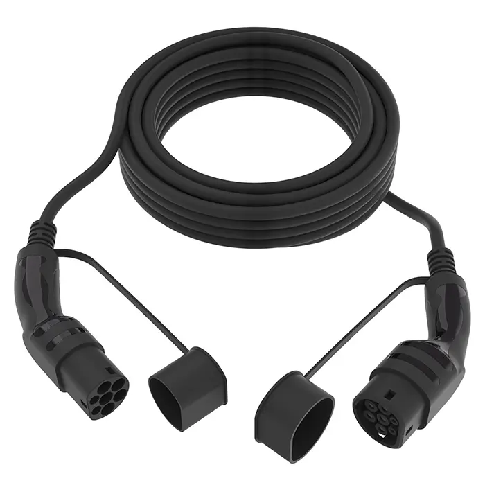 Ladekabel Type-2 16A 3-faset 5-Meter - Lader til elbil