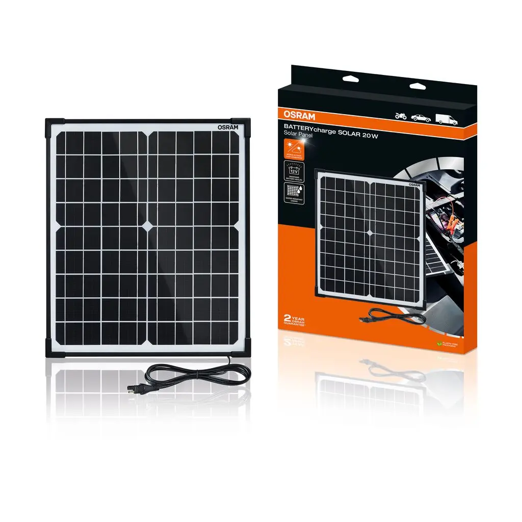 Osram BATTERYcharge Solar 20W (1,11A) 18v - Batteriladere