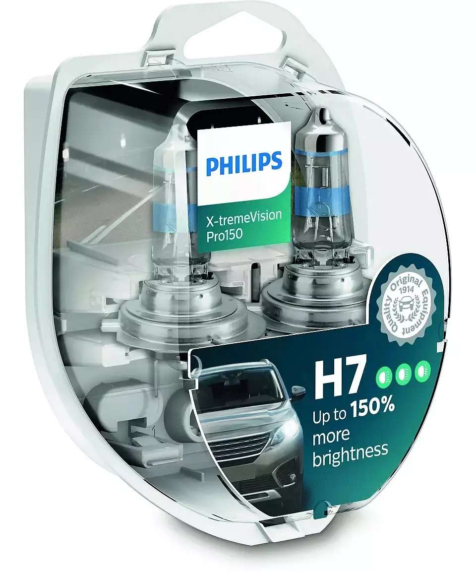 Philips X-tremeVision Pro150 H7 2 stk.