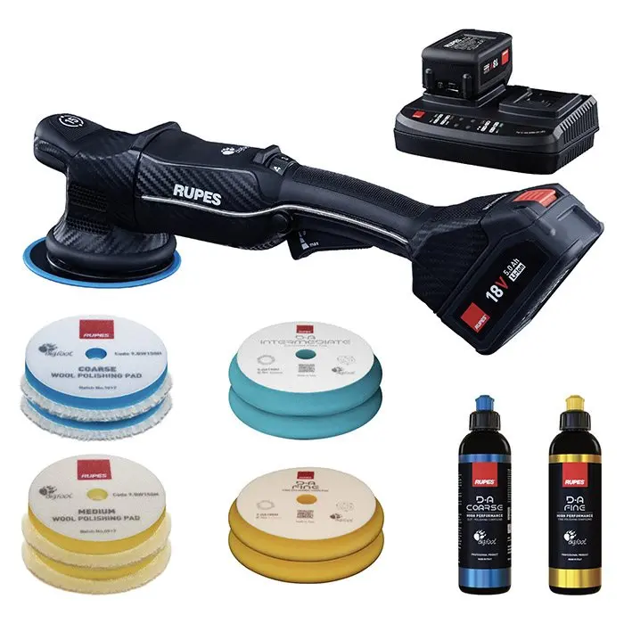 Rupes HLR15 Bigfoot Ibrid Polisher BAS Kit Ø125mm - Polermaskine mm.