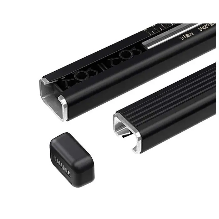 THULE 712100 Squarebar 108 Halvt sæt - 1 tagbøjle - Tagboks