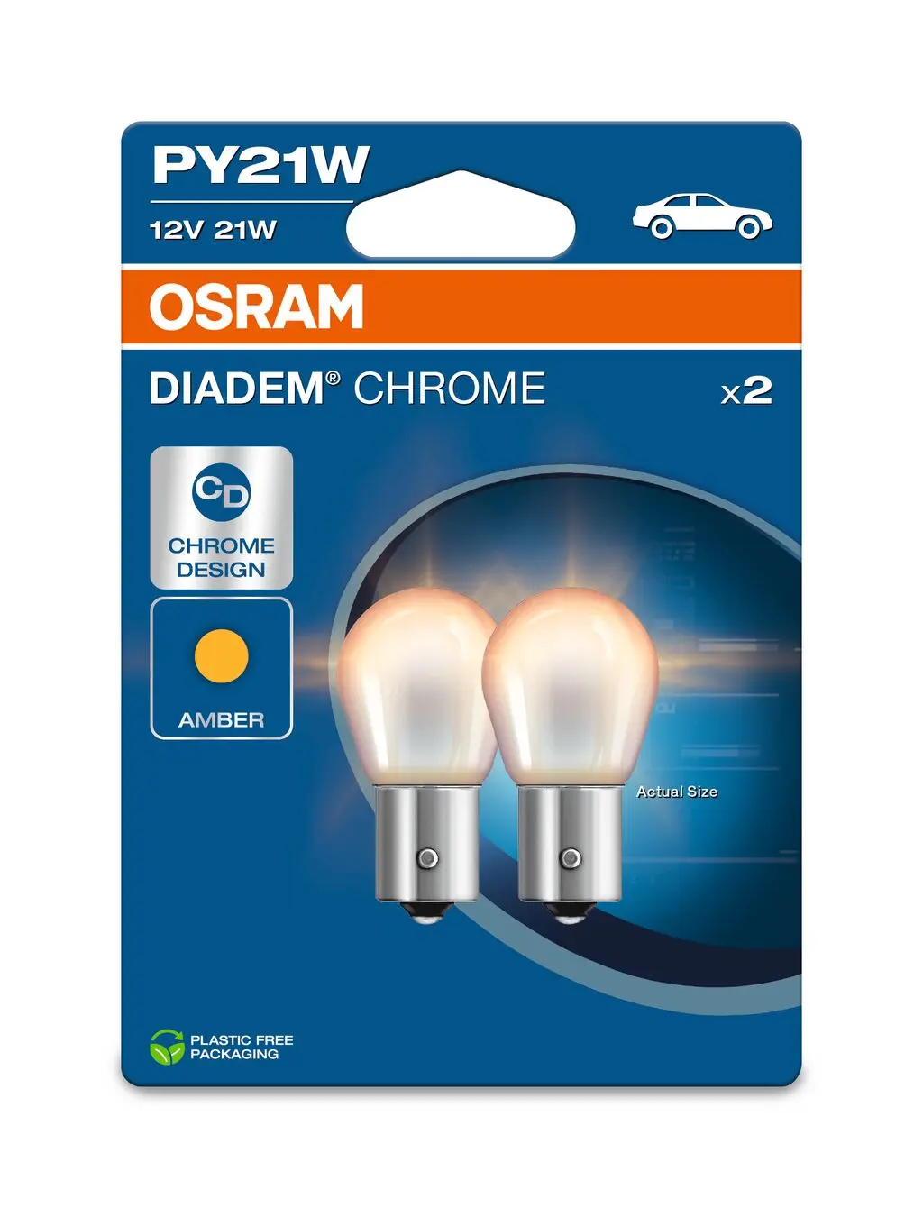 Osram Diadem Chrome PY21W 12V 2stk.