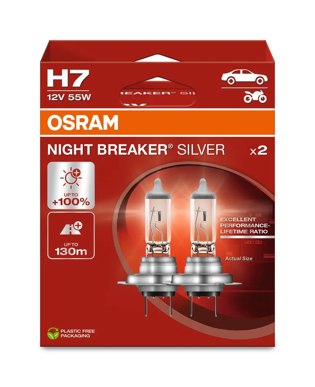 Osram NightBreaker Silver +100% H7 2stk