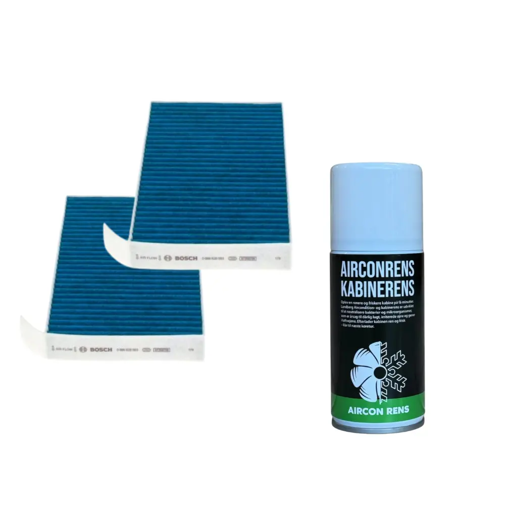 Tesla Filterkit - Landberg Airconrrens + kabinefiltre - Kabineluftfilter