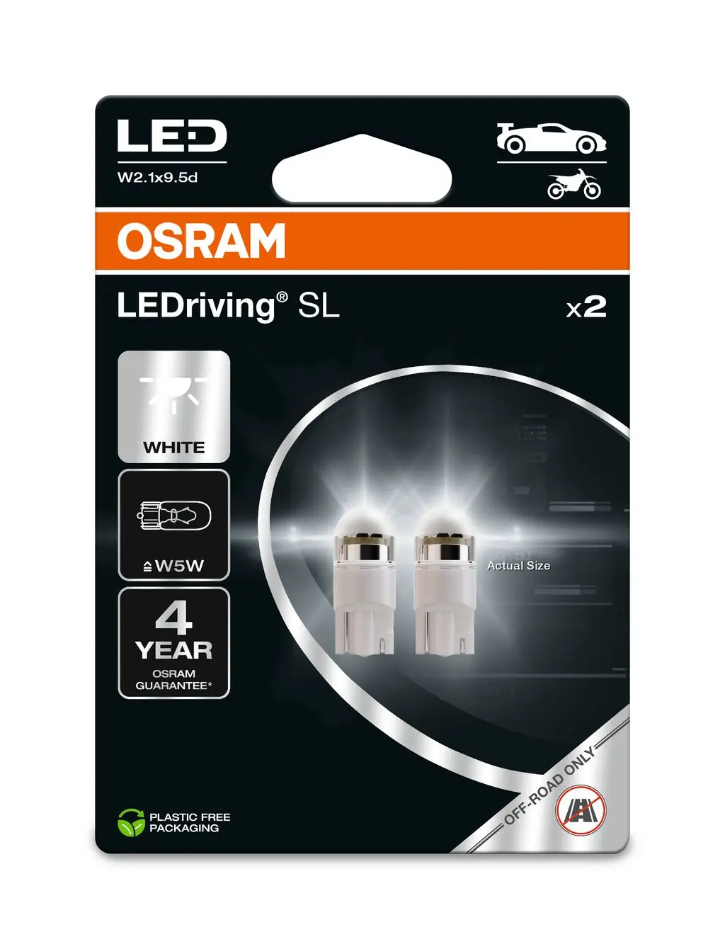 Osram LEDriving SL W5W Cool White 6000K 2 stk
