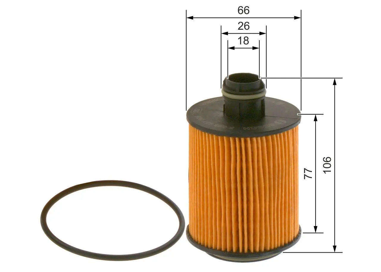 P7095 Oliefilter Bosch - Oliefiltre