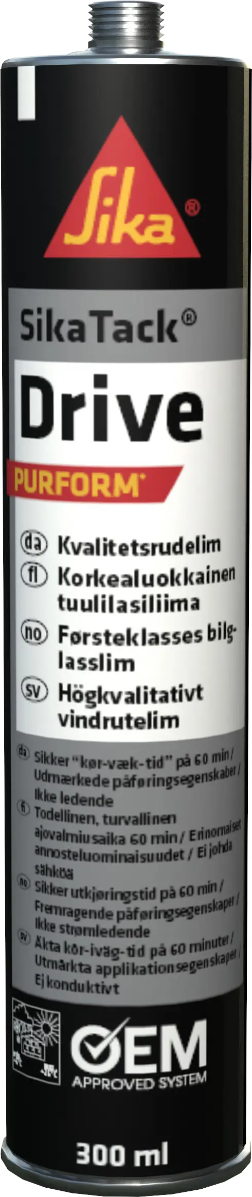 Rudelim SikaTack Drive Purform 300ml. - Anden kemi