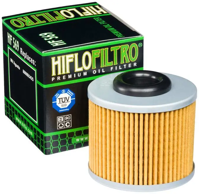 HF-569 HiFlo Oliefilter motorcykel mc roadracer